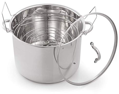 McSunley 620 Medium Stainless Steel Prep N Cook Water Bath Canner, 21.5 Quart, Silver (Pack of 1)