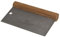 Pizzacraft PC0237 All Natural Acacia Wood Handled Pizza Dough Scraper and Cutter with Stainless Steel Blade, Rich Brown