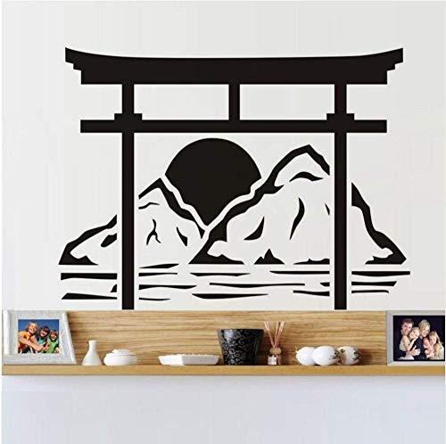 Torii Japanische Tor Wandtattoos Vinyl Aufkleber Wohnkultur Abnehmbare Wandaufkleber Für Schlafzimmer Accessories78 * 58 Cm