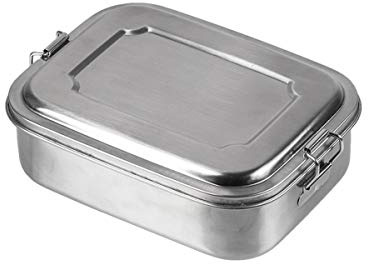 Mil-Tec 14674200-Luchbox Luchbox Stainless Steel 18X14X6,5CM