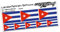 Finest Folia 8er Set Länderaufkleber Fahne Länderfahne Flagge Wetterfest RC Car Auto Motorrad Sticker Fahrrad Aufkleber Modellbau R028 (Cuba)