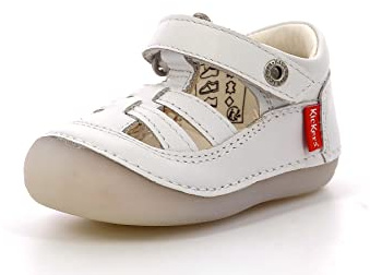 Kickers 611084-10-3 Baby Mädchen Mary Jane Schuh, Blanc, 23 EU