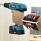 InnovaGoods - Polsiera Magnetica per Bricolage, 15 Potenti Magneti, Ergonomica e Traspirante, 2 Tasche, Chiusura in Velcro, Adatta a Bricolage e Sartoria, Nero e Rosso, Taglia Unica