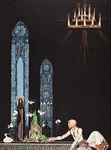 CloudShang Kay Nielsen Bild Vintage Mode Märchen Illustration Poster Anime Leinwand Gemäldedrucke Kay Nielsen Wand Bilder Bild Kinderzimmer Kinderzimmer Wand Dekor G15104