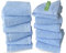 SUMMERMIA Débarbouillettes en Bambou - Gant de Toilette en Coton de Bambou Extra Absorbant, Doux et Polyvalent pour Laver Les vêtements et Le Visage (Bleu) Lot de 12-13 x 13