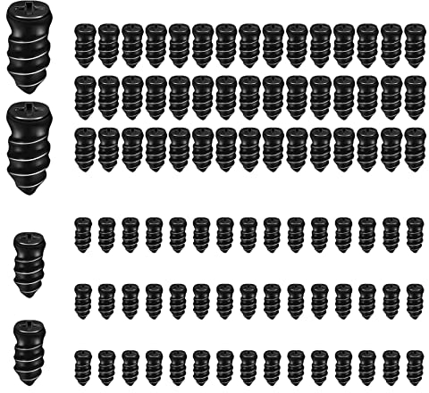 SAVITA 100pcs Tire Repair Nails, Rubber Screw Tire Plugs Self-Service Vacuum Tire Repair Nail Kit Tires Quick Puncture Repair Tools for Auto Motorcycle Car Truck Tractor (50 S+50 L)
