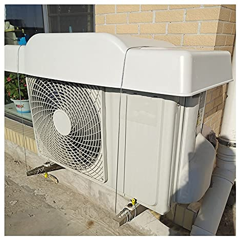 ezkxoprs Klimaanlagen-Schutzabdeckung (4 Mm PVC) Für Außeneinheiten, Überdachung Für Outdoor-Ausrüstung Für Mini-Split-Wärmepumpe, Kondensator, Kompressor (Farbe : Weiß, Größe : 95x40x15cm)