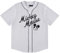 Disney Mickey Mouse Herren-Baseballtrikot – klassisches Mickey-Maus-Netz-Baseballtrikot mit Knopfleiste, Mickey-Maus-Shirt, Weiss/opulenter Garten, XX-Large
