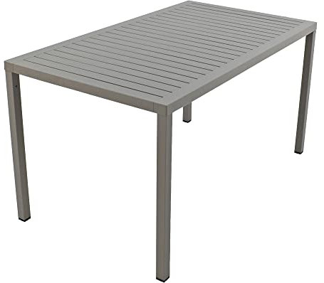 Nardi Cube Tischtaube, 140 x 80 cm Terrassentisch, Aluminium Polypropylen mit UV-Zusatz, Turtle Dove