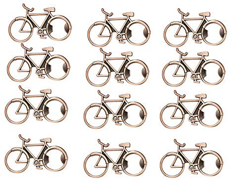 RIYAN Lot de 12 décapsuleurs de vélo pour mariage, ouvre-bouteille de bière en métal cadeaux ()