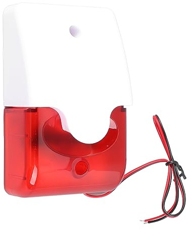 Kabelgebundener Alarm-Stroboskop-Blinklicht-Horn-Blitzton-Sirene, 220 V, für Heimsicherheits-Alarmsystem