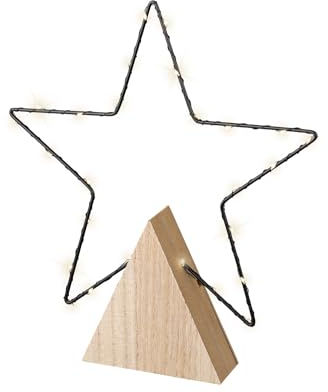 Lumineo LED Stern-Beleuchtung warm weiß - 27 LEDs - batteriebetrieben - 6h-Timer