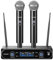 Aokeo Wireless Microphone System, Metal Wireless Mic Set,Handheld Cordless Dynamic Microphones for Singing, Karaoke, Church, DJ,100ft Range