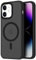 Mixroom - Cover Custodia Bumper Opaco per iPhone 11 Compatibile con MagSafe Accessori Cerchio Magnetico Integrato Retro Semitrasparente Bordo Morbido in TPU Silicone Nero
