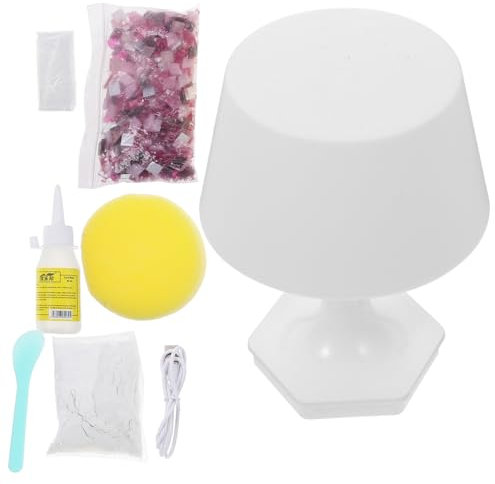 MAGICLULU 1 Satz Mosaik-Schreibtischlampe Mosaik-LED-Lampe dekorative bunte Tischlampe Tischlampen schreibtisch zubehör Mosaik-Tischlampe tischlampe bausatz selber machen Nachttisch Material