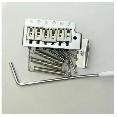 Per Chitarra Elettrica ST Ponte Fisso Con Sistema Tremolo A 6 Viti Argento Cromato