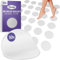 Filzada® 30x Anti Rutsch Dusche - Ø 10 cm Rund Transparent - Anti Rutsch Badewanne - Selbstklebende Antirutsch Pads Dusche - Antirutsch Dusche Aufkleber - Antirutsch Badewanne