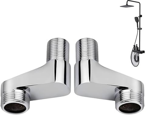 Adaptador para Mezclador de Duch, Acoplador de Brazo Oscilante de Montaje en Pared, Grifo Mezclador de Ducha Adaptador, Accesorio Fijo de Tubería de Agua Caliente Fría para Baño