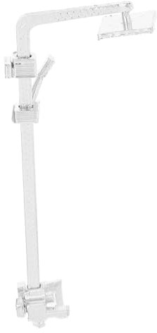 Gatuida Miniaturdusche Puppenhaus Zubehör Puppenhaus Accessoires Duschkopf für Puppenhaus badewannenspielzeug badewannenarmatur Puppenhauszubehör Waschraum Puppenhaus-Miniaturen Abs Silver