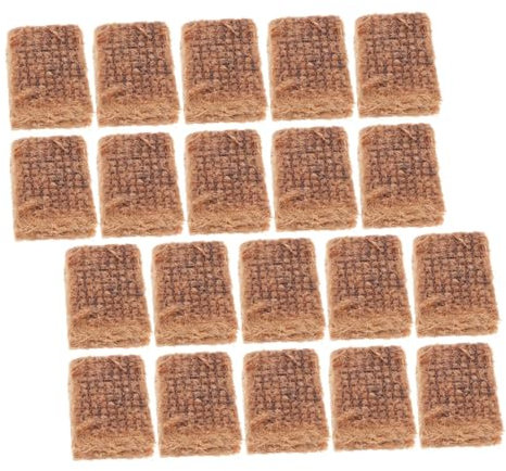 BRIGHTFUFU 20pcs Outdoor Charcoal Fire Starter Blocks Efficient Wood Kindling Tablets for Bbq Hot Pot Camping Safe Charcoal Ignition Bricks for Cooking Fire Starters and Pit Use