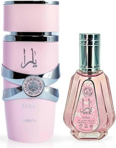 Yara Arab Eau de Parfum Pack – 100 ml + 50 ml Spray para Mujer | Perfume Oriental Hecho en Dubái | Fragancia Elegante y Duradera