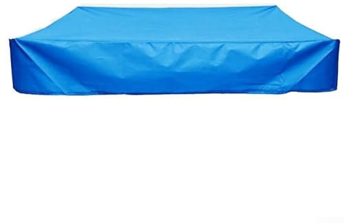 Housse de bac à sable carrée en tissu Oxford imperméable à l'eau anti-poussière et anti-UV pliable pour aire de jeux d'enfants, jardin et bac à sable (200 x 200 x 20 cm)