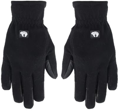 BEARPAW PRODUCTS Schießhandschuh Winter - Schutz & Wärme aus Fleece & Glattleder, präziser Ablass und Fingerschutz für das Bogenschießen und das sichere Bogensport Training im Winter - Größe L