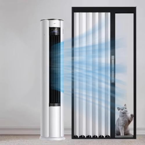Artiz Puerta De Acordeón De Aleación De Aluminio, Puerta Plegable Interior con Cerradura, Separador De Ambientes para Privacidad, para Entrada, Dormitorio, Sótano, Garaje(76x80in/196x203cm)