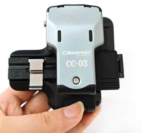 COMWAY CC-03 One-Step Fiber Cleaver High Precision Optical Fiber Cleaver 48000 Blade Life, Optical Fiber Cutter Tool