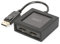 DIGITUS DisplayPort Grafik Adapter, Splitter, DP zu 2x DP, 4K Ultra HD, 4096 x 2160 Pixel, Schwarz