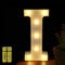 HONPHIER® Buchstaben Lichter Alphabet Lampe LED Brief Beleuchtung Buchstabe Licht Beleuchtete Buchstaben Nachtlichter Dekoration für Geburtstag Party Hochzeit Kinderzimmer (I)