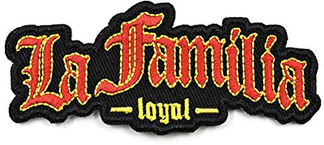 Patch La Familia Loyal red Gold Aufnäher Aufbügler Support red and Gold