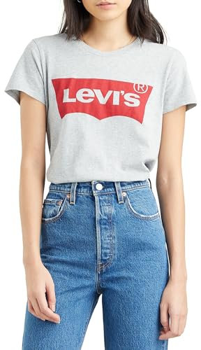 Levi's Damen The Perfect Tee T-Shirt,Logo Starstruck Heather Grey,XXS