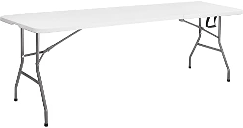 SPRINGOS Partytisch Banketttisch 240x75x 75 cm klappbarer Gartentisch für Gastronomie m. Tragegriff Kofferfunktion Kunststoff Metall In- & Outdoor