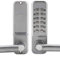 BORDSTRACT Keyless Entry Door Lock, 1-11 Digits Combination Mechanical Keypad Lock with Handle, Coded Door Lock for Home, Office, Garage Silver