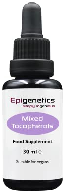 Mixed Tocopherols Oil 30ml | 16mg Vitamin E Per Drop | Organic Cold Pressed Evening Primrose + Sesame Seed Oil | Miron Violet Glass | Vegan Liquid UK Made