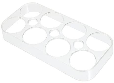 COLLBATH Contenitori Frigoriferi Scatola Per La Conservazione Delle Uova Scaffali Trasparenti Cestini Portauova Vassoio 8 Uova Organizer Per Uova Da Portauova Per Cibo Cassetto Diavolo Pp