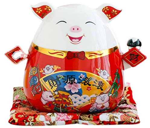 Spardose Gelddose Lucky Cat Schwein Sparschwein Große Keramik Spardose Desktop Dekoratives Sparschwein Für Hochzeit Wohnzimmer Büro Sparschwein Sparbüchse