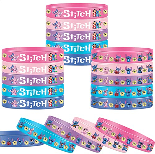 Lot de 20 bracelets en silicone pour décoration d'anniversaire sur le thème du point
