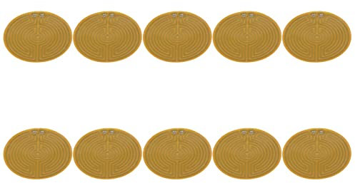 QANYEGN Lot de 10 Coussins Chauffants en Métal, Tapis Chauffant USB, Plaque Chauffante Ronde pour l'hiver Froid.
