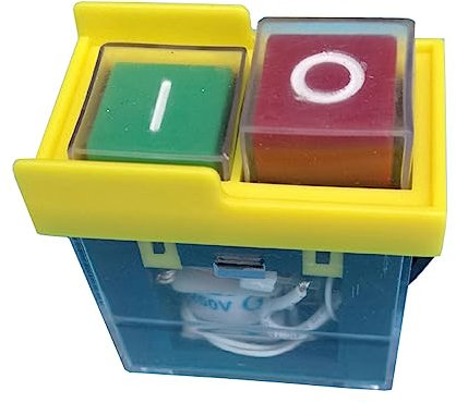 KJD6 Interrupteur Électromagnétique Étanche Interrupteur Industriel pour Machine de Découpe Perçage Jaune