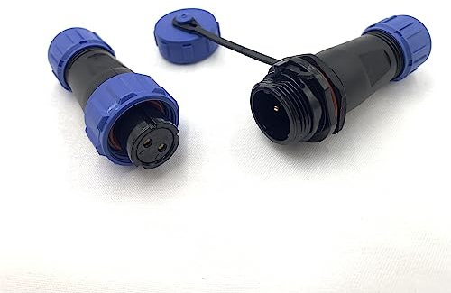 Spina di collegamento per aeronautica SP13 2 poli, spina femmina e maschio femmina cavo connettore IP68 2 pin Aviation maschio per lampade esterne 250 V 10 A