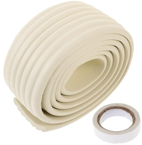 DOITOOL Bunk Bed Ladder Pad,78inch Soft Corner Protectors Wide Edge Protector,Adhesive Bunk Bed Step Cover Foam Padding for Sharp Edges Table Furniture（White）