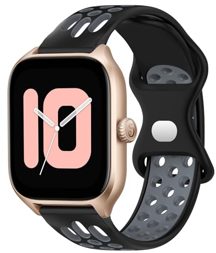 Th-some Armband für Amazfit GTS 4 Smartwatch–Ersatzarmband Kompatibel mit Amazfit GTS Silikon Armbander, 20mm Uhrenarmband Sportarmband für Amazfit GTS 2/GTS 2 Mini/GTS 2e/GTS 3/Amazfit Bip