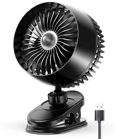 Koonie HJZWTS Ventilador USB con clip en forma de C-F4101