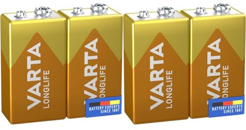 Varta Pack de 2 Piles Alcalines Longlife 9 V (Lot de 2)