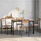 Tcewhhy Esstisch-Set Rechteckiger Esstisch Mit 4 Stühlen Sitzgruppe Für 4 Personen Industriestil Essgruppe Für Esszimmer Küche Balkon Wohnzimmer Esstischgarnitur Vintage Braun