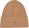 Tommy Hilfiger Essential Flag Beanie Beanie-Mütze Damen, Beige (Camel), OS