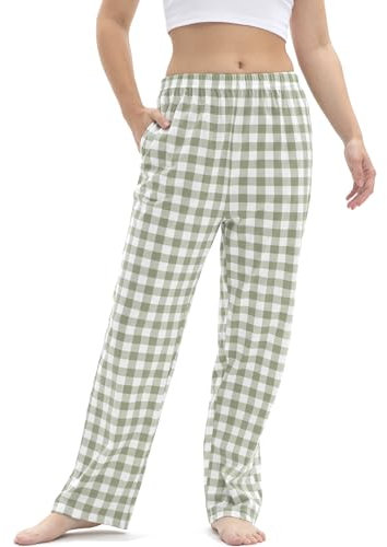 SAMGU Pantaloni da pigiama da Donna Cotone Pantaloni da Notte, Morbido Pantaloni Lounge da Donna Pantaloni Casual, Pajama Pants