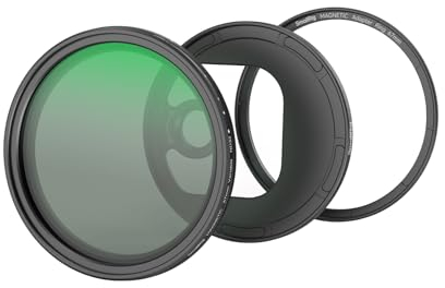 SMALLRIG 67mm Magnetisches Variables ND-Filter-Kit, ND2-ND32 (1-5 Blendenstufen) VND-Filter mit T-Mount-Filterring mit Gewindefilterring für Kamera/Telefon, No X Cross HD optisches Glas - 4725